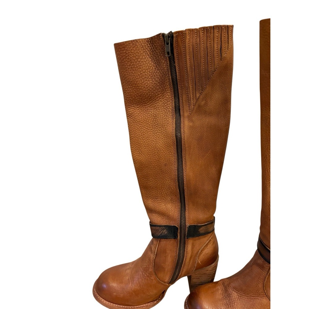 FreeBird Holland Tall Boots Heeled Brown Sz 8 Western Boho Cowgirl - Picture 5 of 13